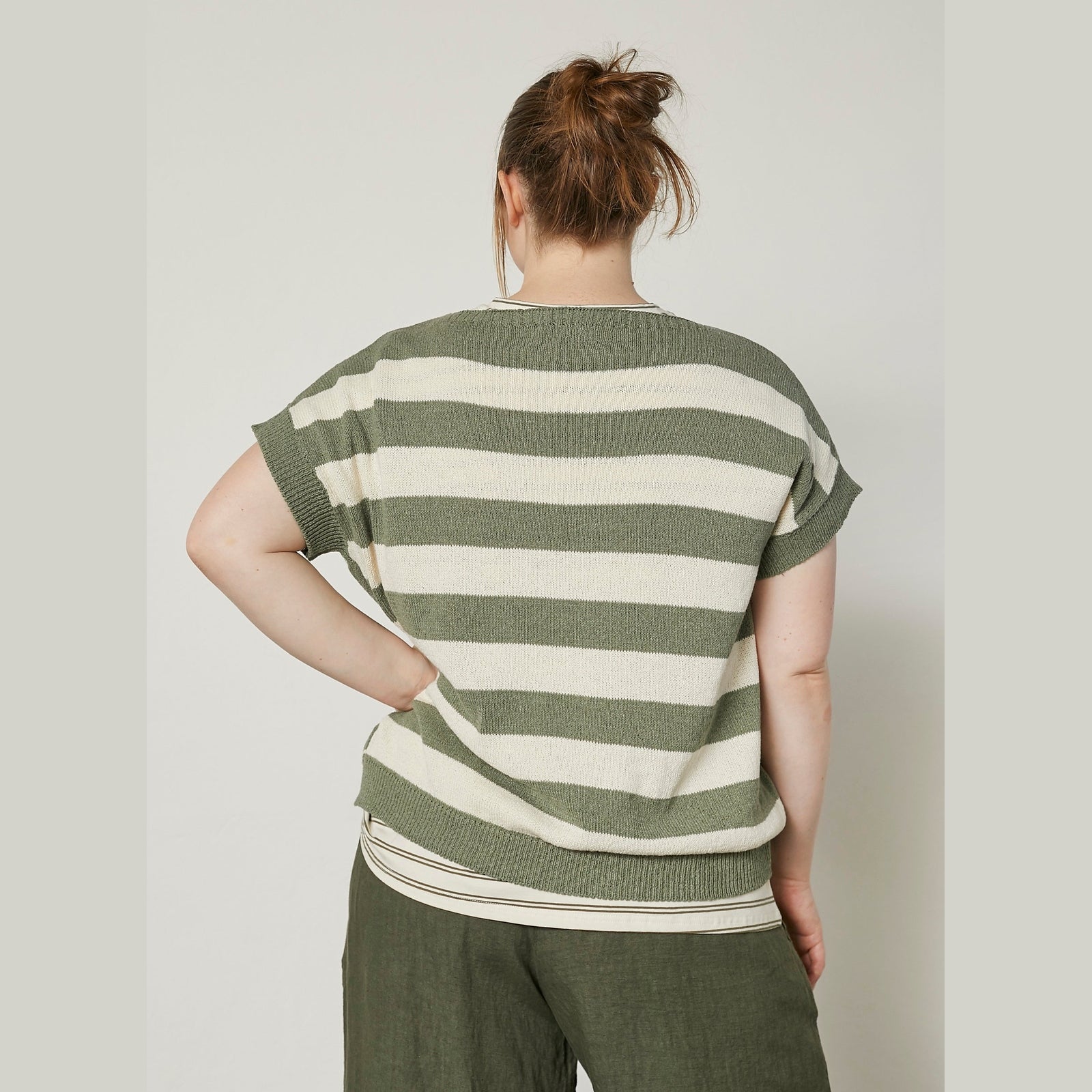 Pont Neuf PNYara Knit Pullover 3506 Khaki Green