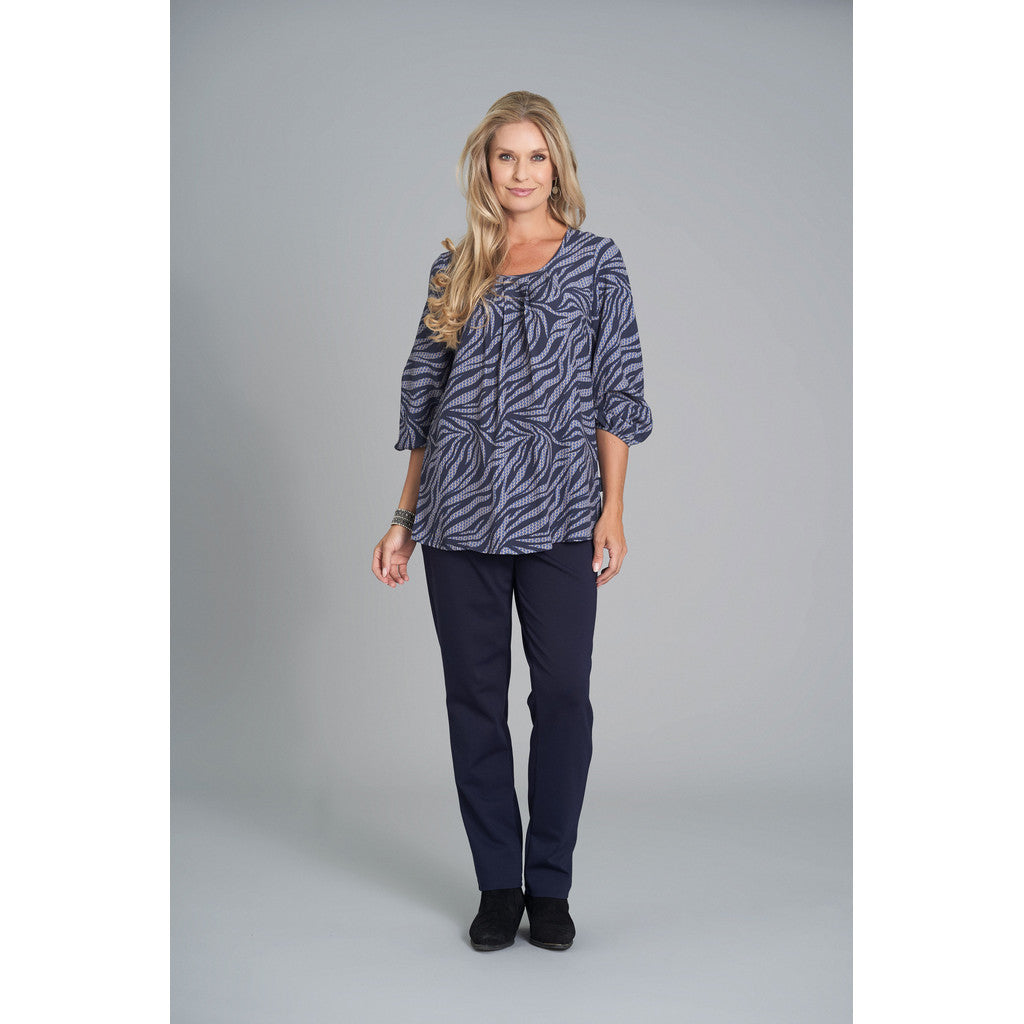 Pont Neuf PNZorinna - EcoVero Bluser 539 Dazzling Blue