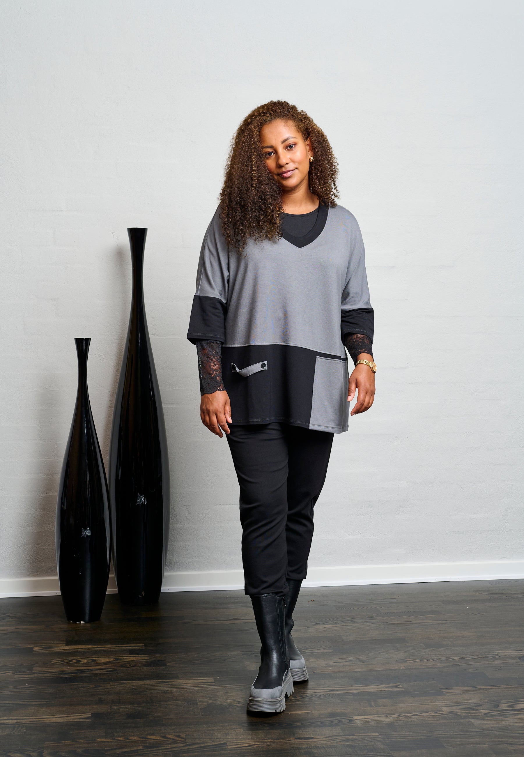 Pont Neuf PN Rahil Sweatshirt 3940 Steel Grey