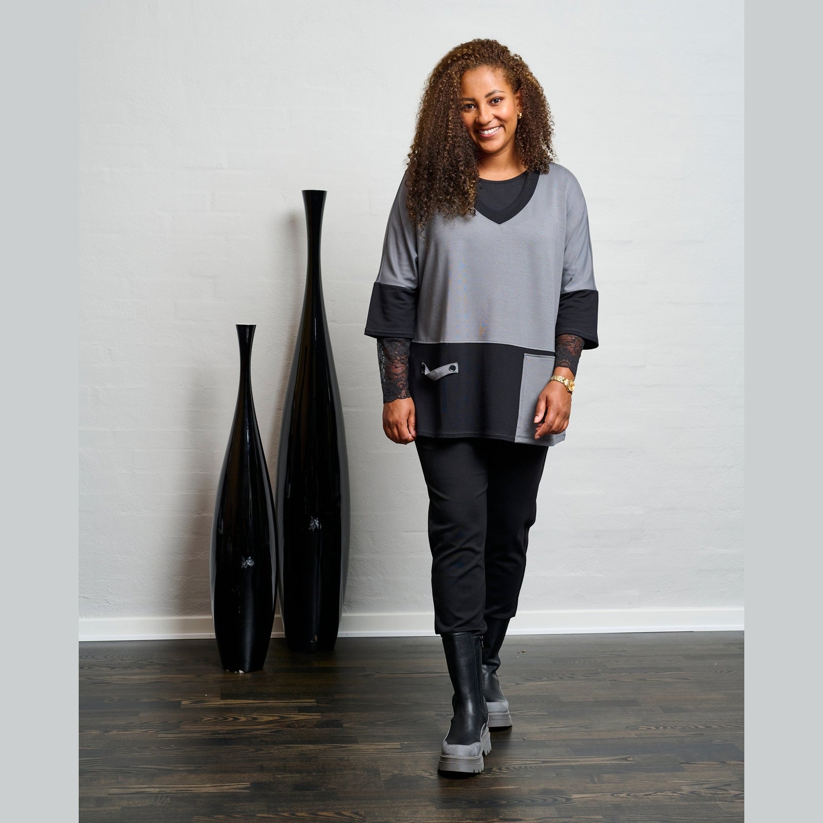 Pont Neuf PN Rahil Sweatshirt 3940 Steel Grey