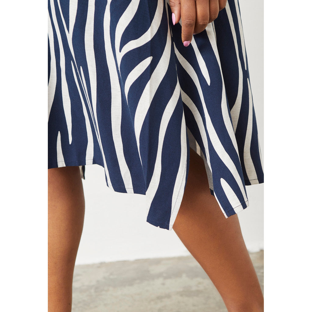 PNCharoline Blåmønstret kjole