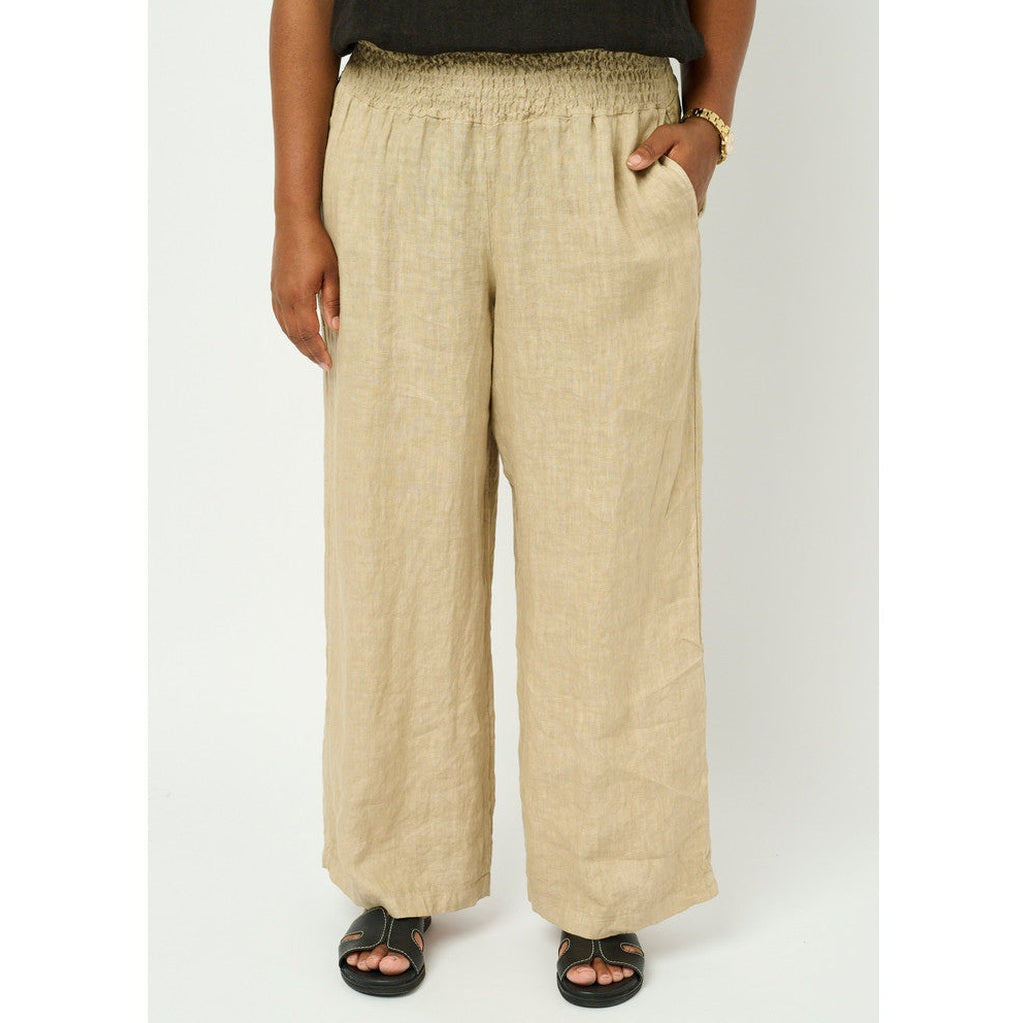 PNHibba sandfarvede hør bukser