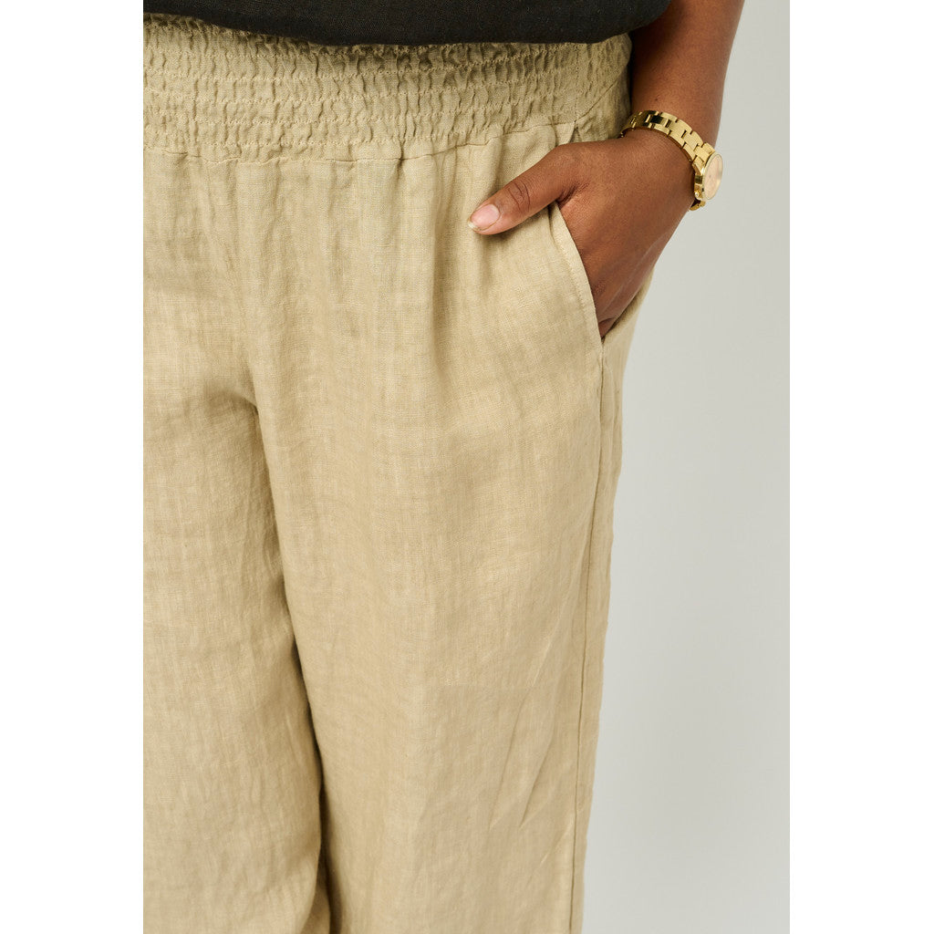 PNHibba sandfarvede hør bukser