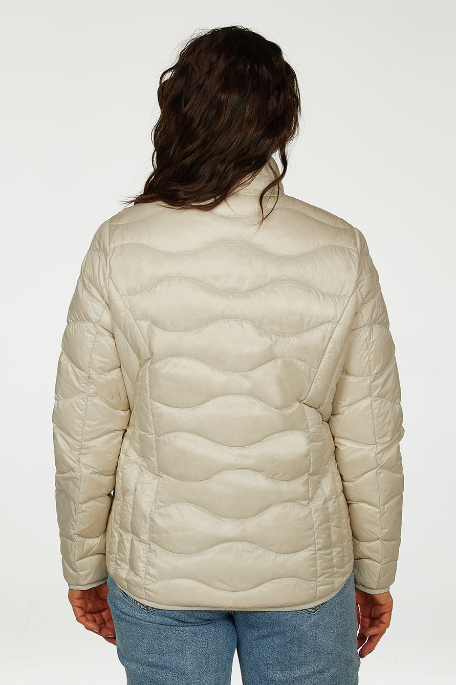 Windfield / Danwear Vera Lette dunjakker 02 Sand