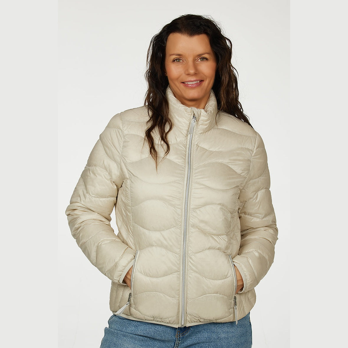 Windfield / Danwear Vera Lette dunjakker 02 Sand