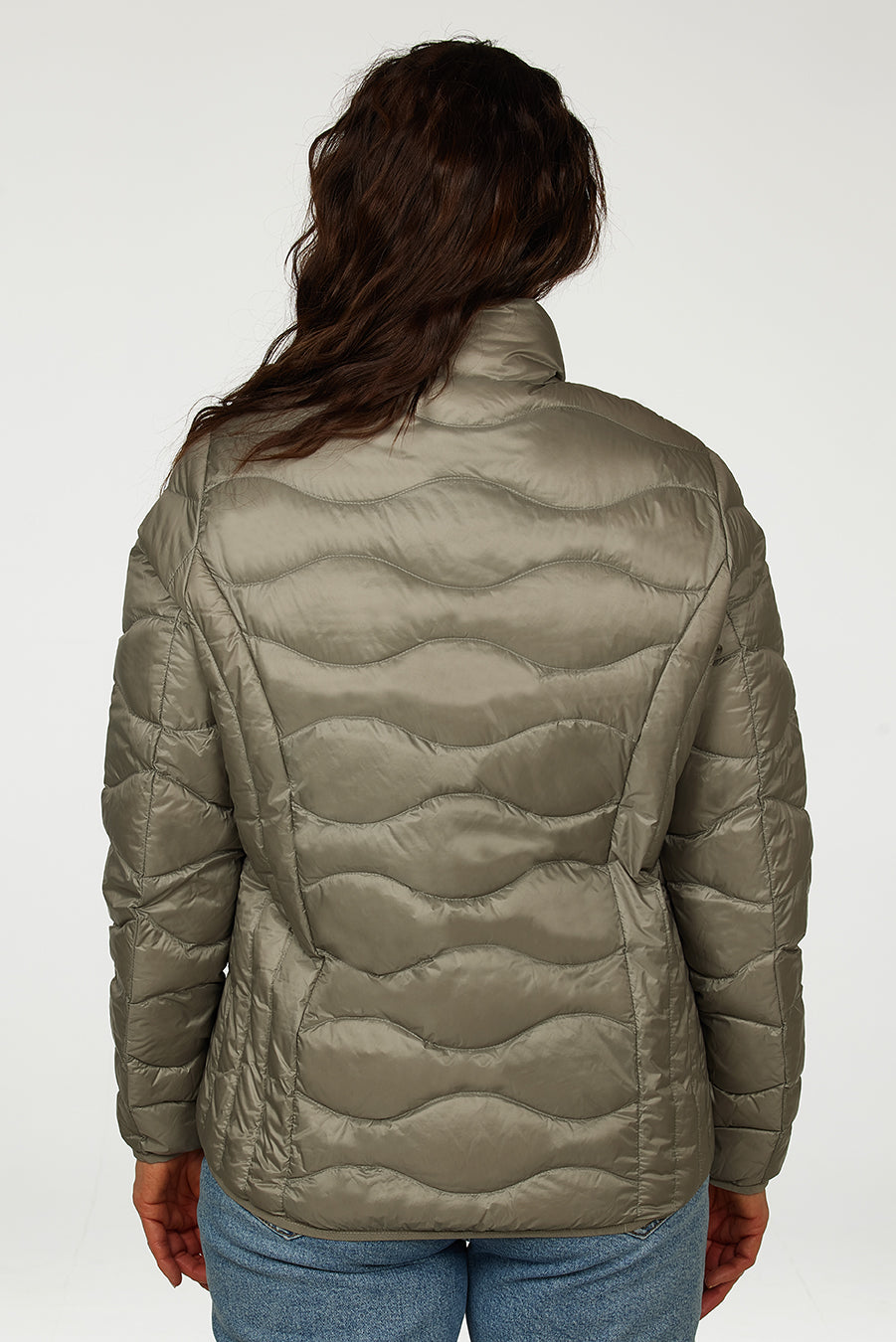 Windfield / Danwear Vera Lette dunjakker 04 Asure green