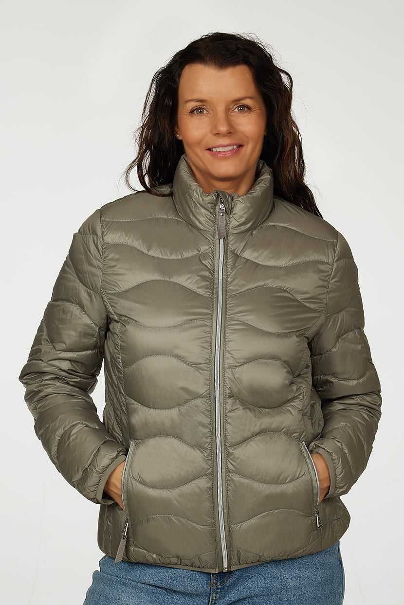 Windfield / Danwear Vera Lette dunjakker 04 Asure green