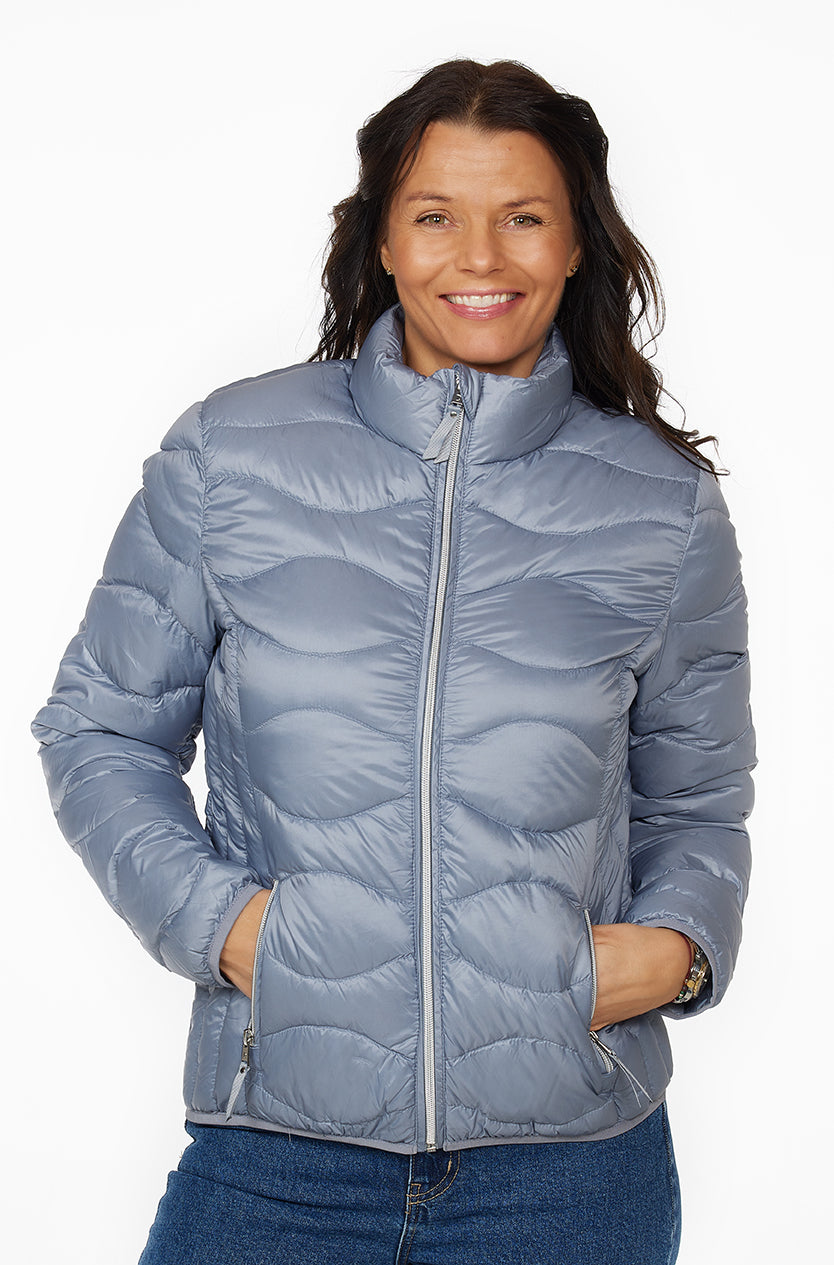 Windfield / Danwear Vera Lette dunjakker 21 Light Blue