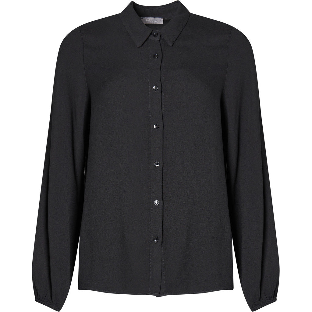 Skjortebluse sort