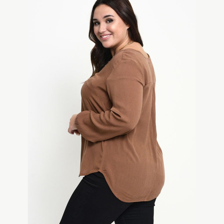 KCami LS Bluse - PLUS SIZE