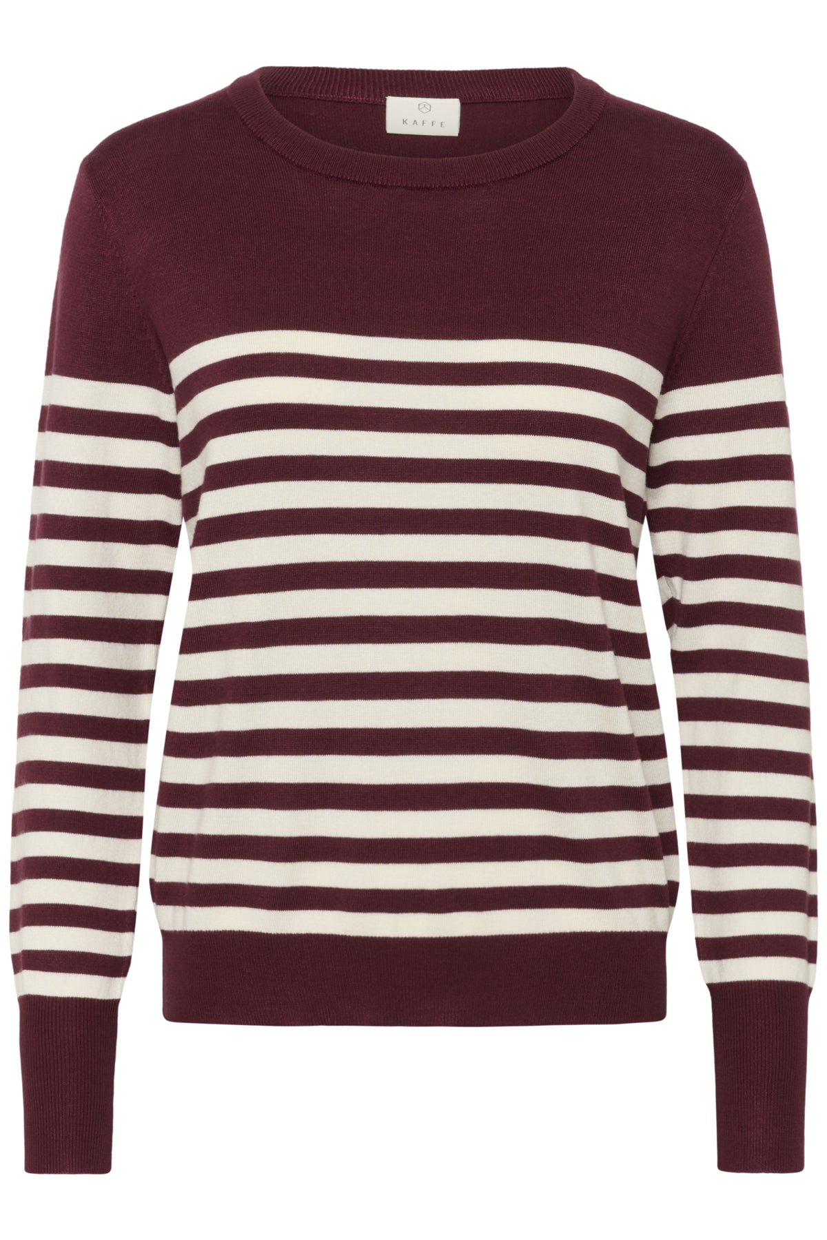 Stribet strik pullover