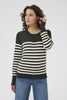 Stribet strik pullover