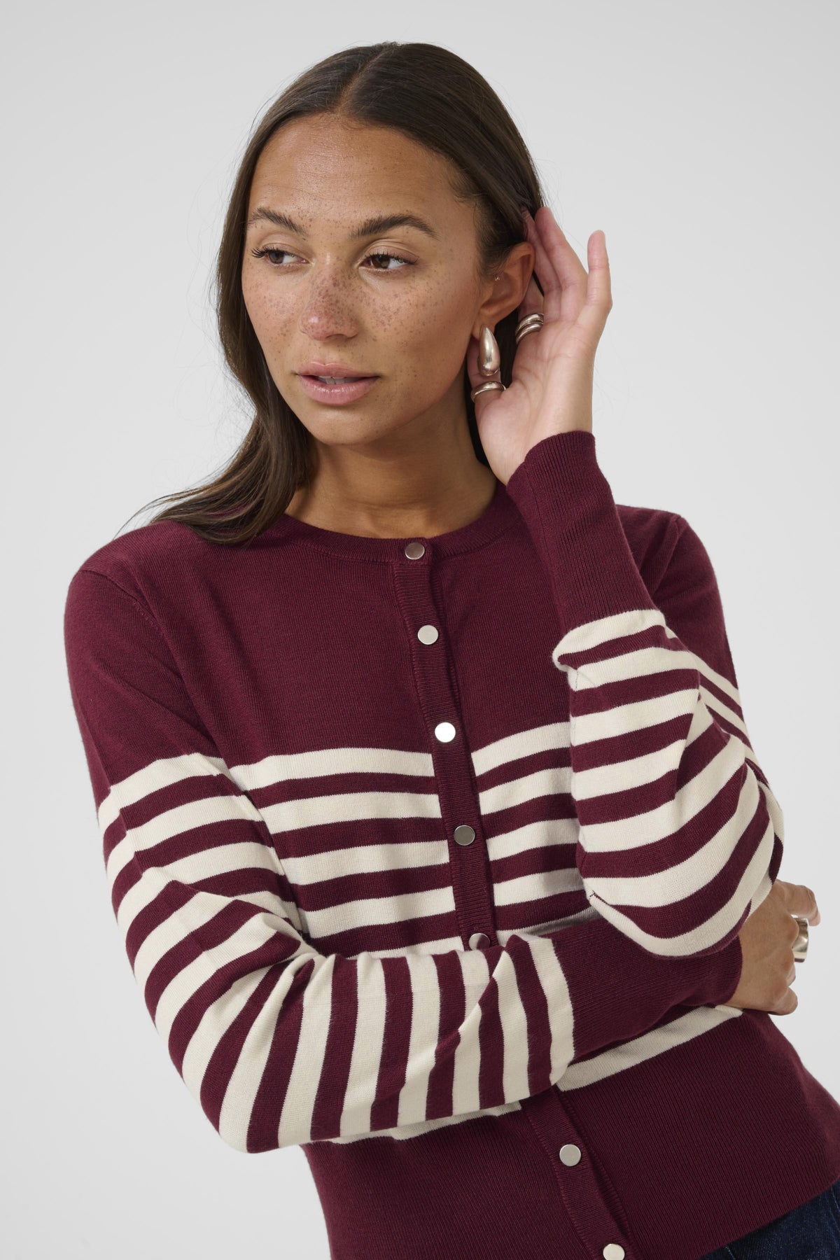 KAlizza Cardigan med striber