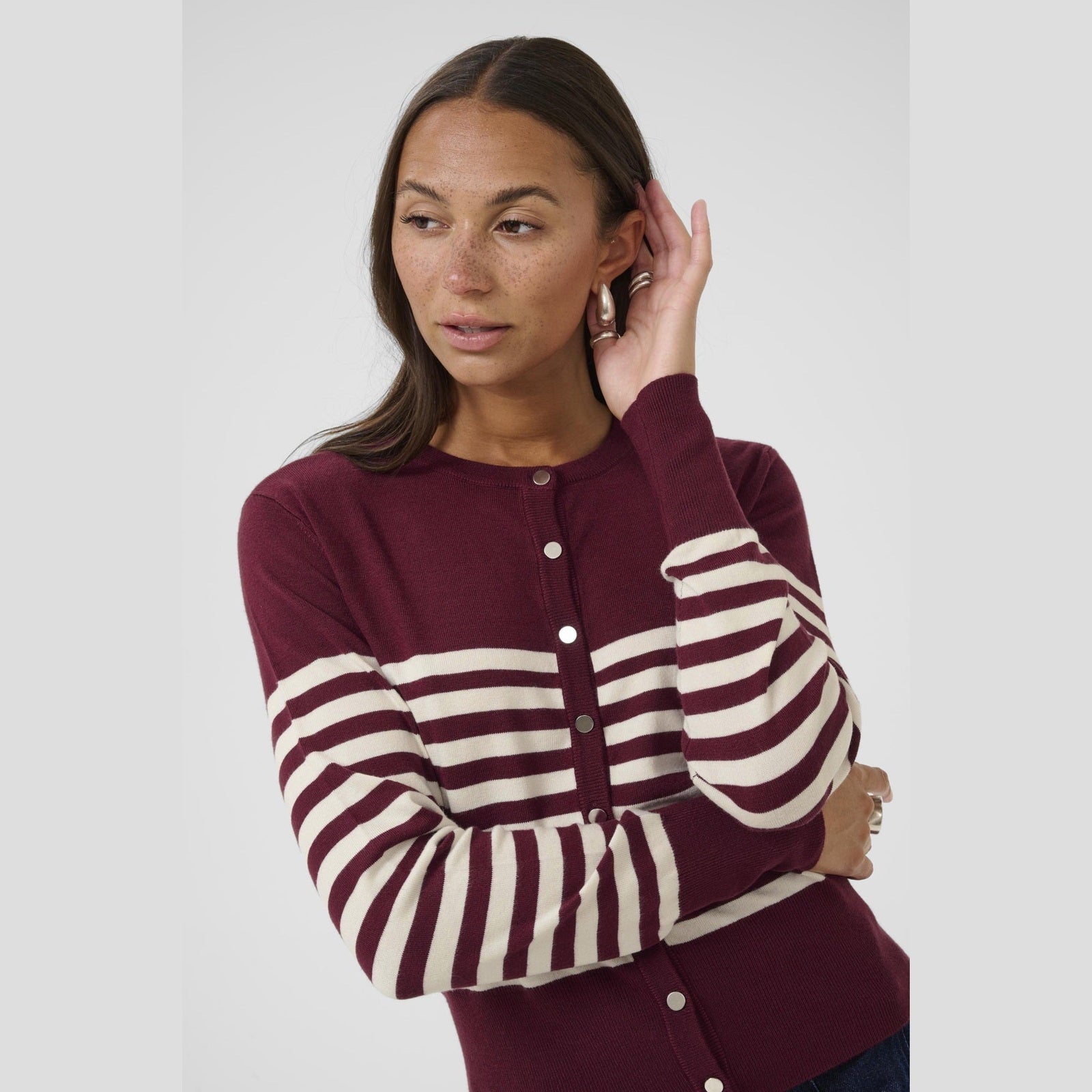 KAlizza Cardigan med striber