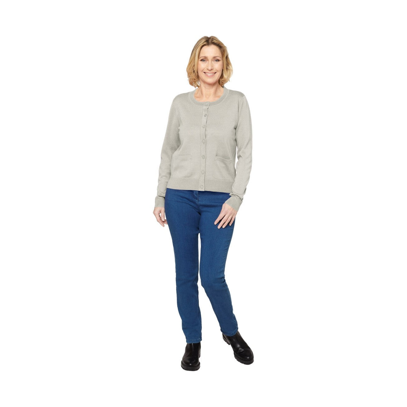 Klassisk cardigan m/lomme