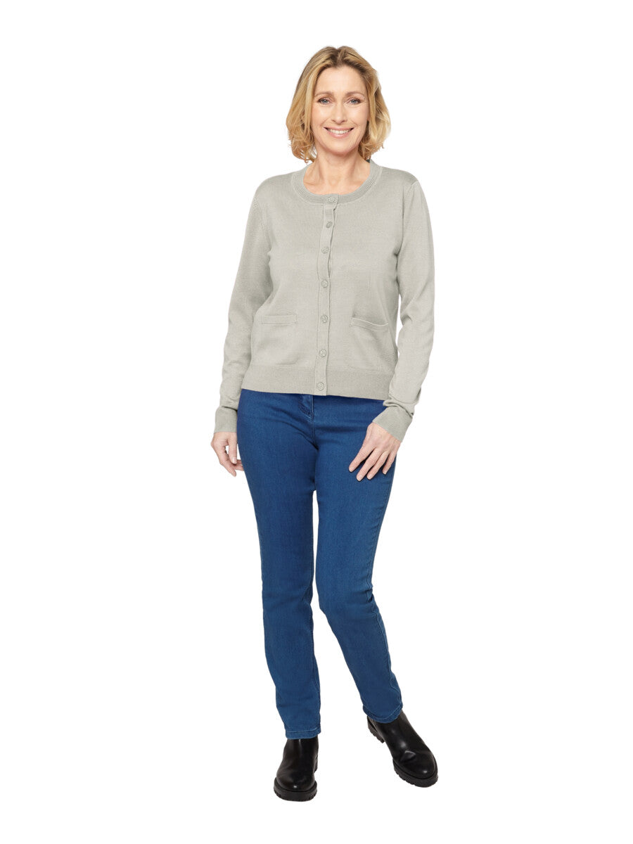 Klassisk cardigan m/lomme