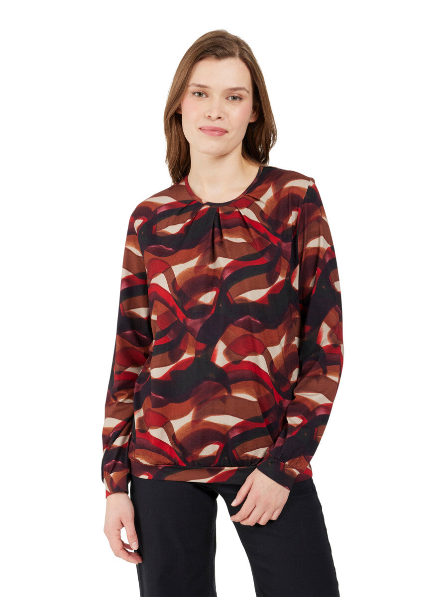 Mønstret Bluse