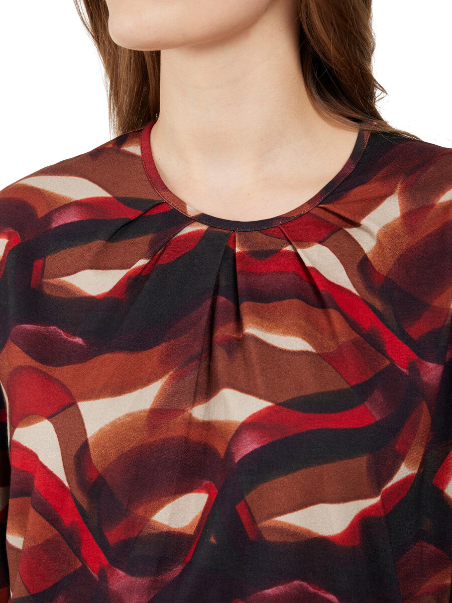 Mønstret Bluse
