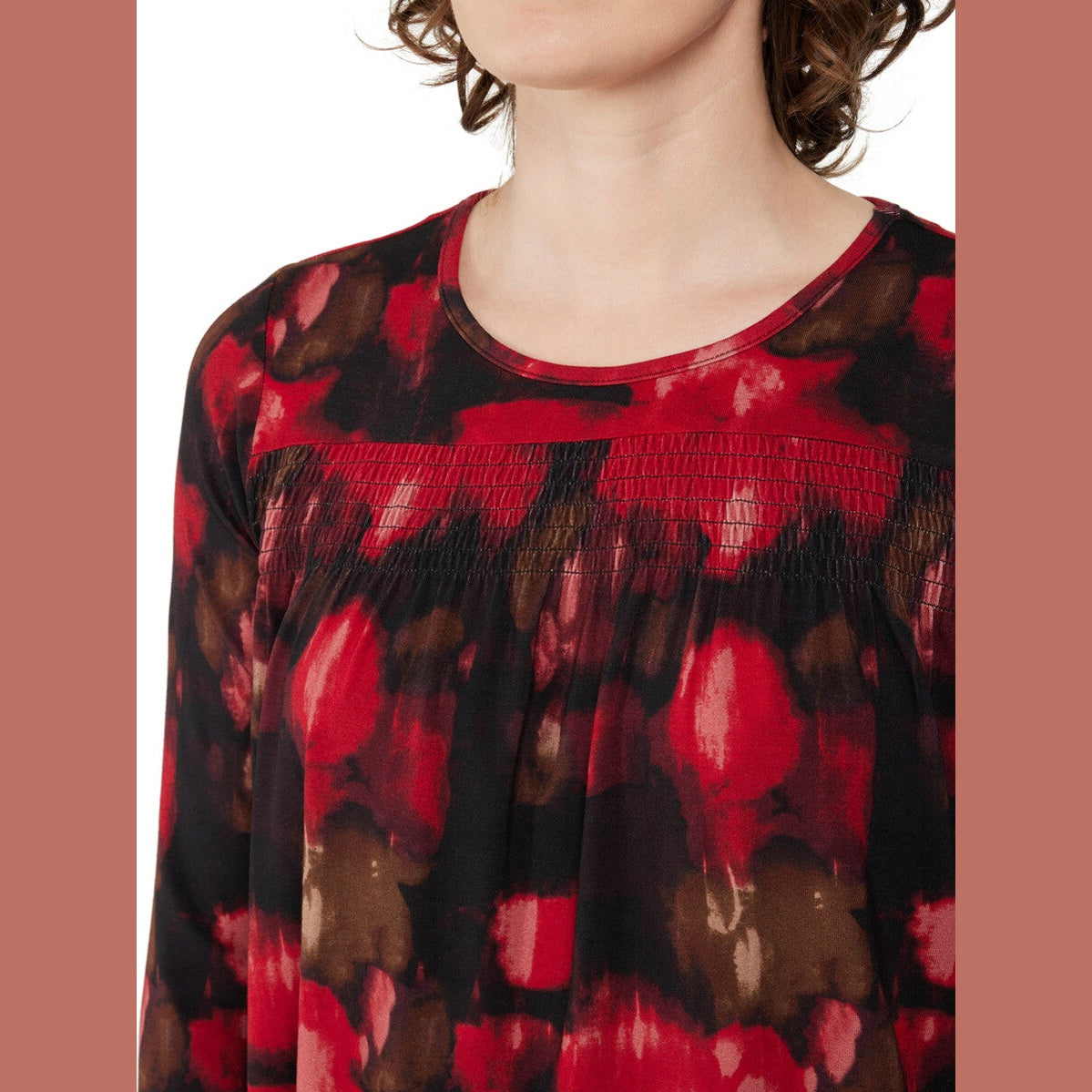 Mønstret Bluse