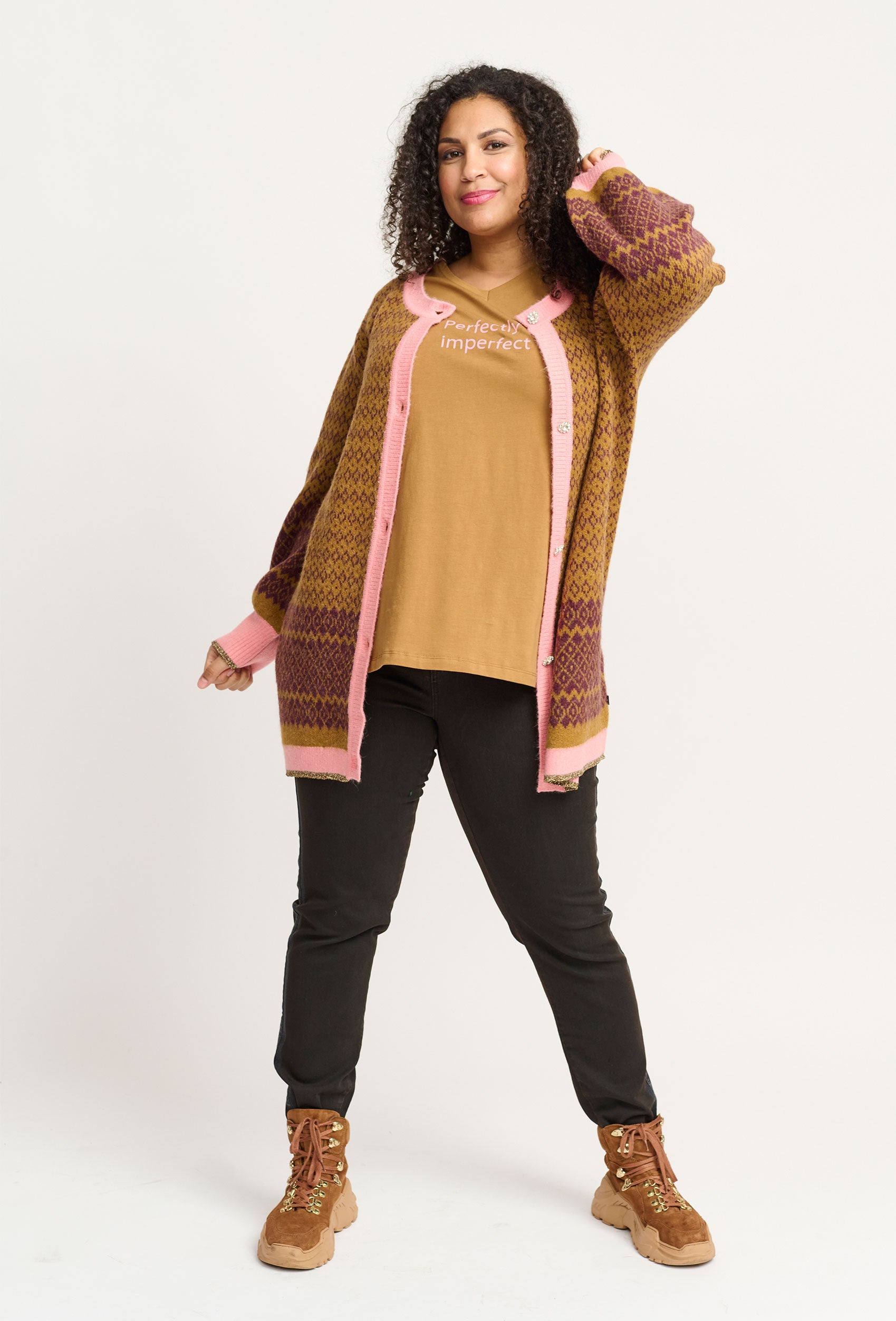 Adia AD Knit Cardigan 3380 Bronze Brown