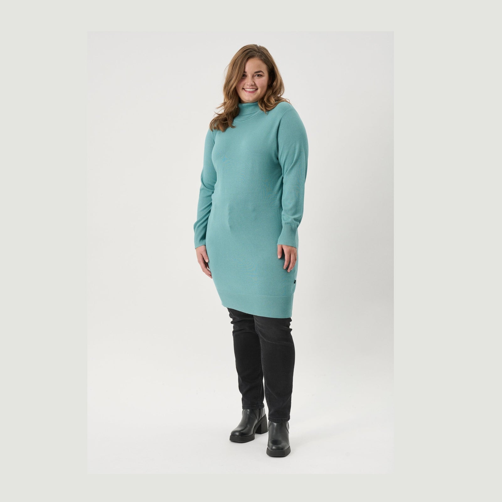 Adia ADAzar Knit Dress 5503 Peacok Blue