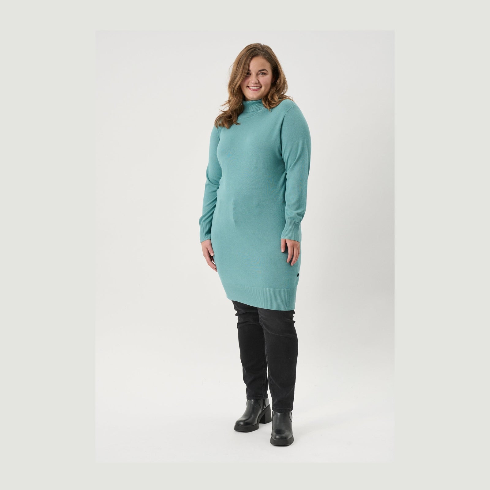 Adia ADAzar Knit Dress 5503 Peacok Blue