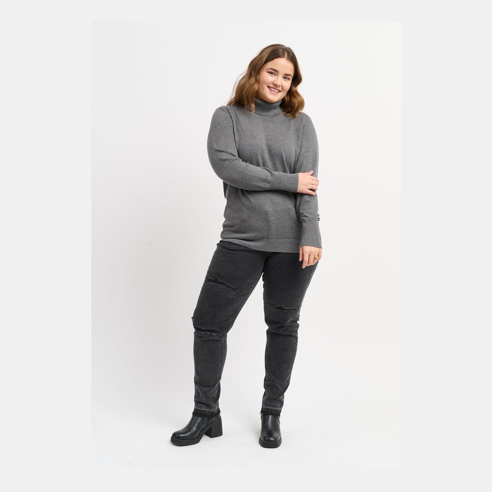 Adia ADAzelea Knit Pullover 9900 anthracite grey