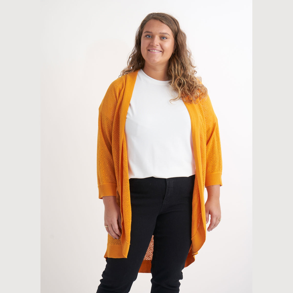 Adia ADBritta Cardigan 2556 Cumquat Orange