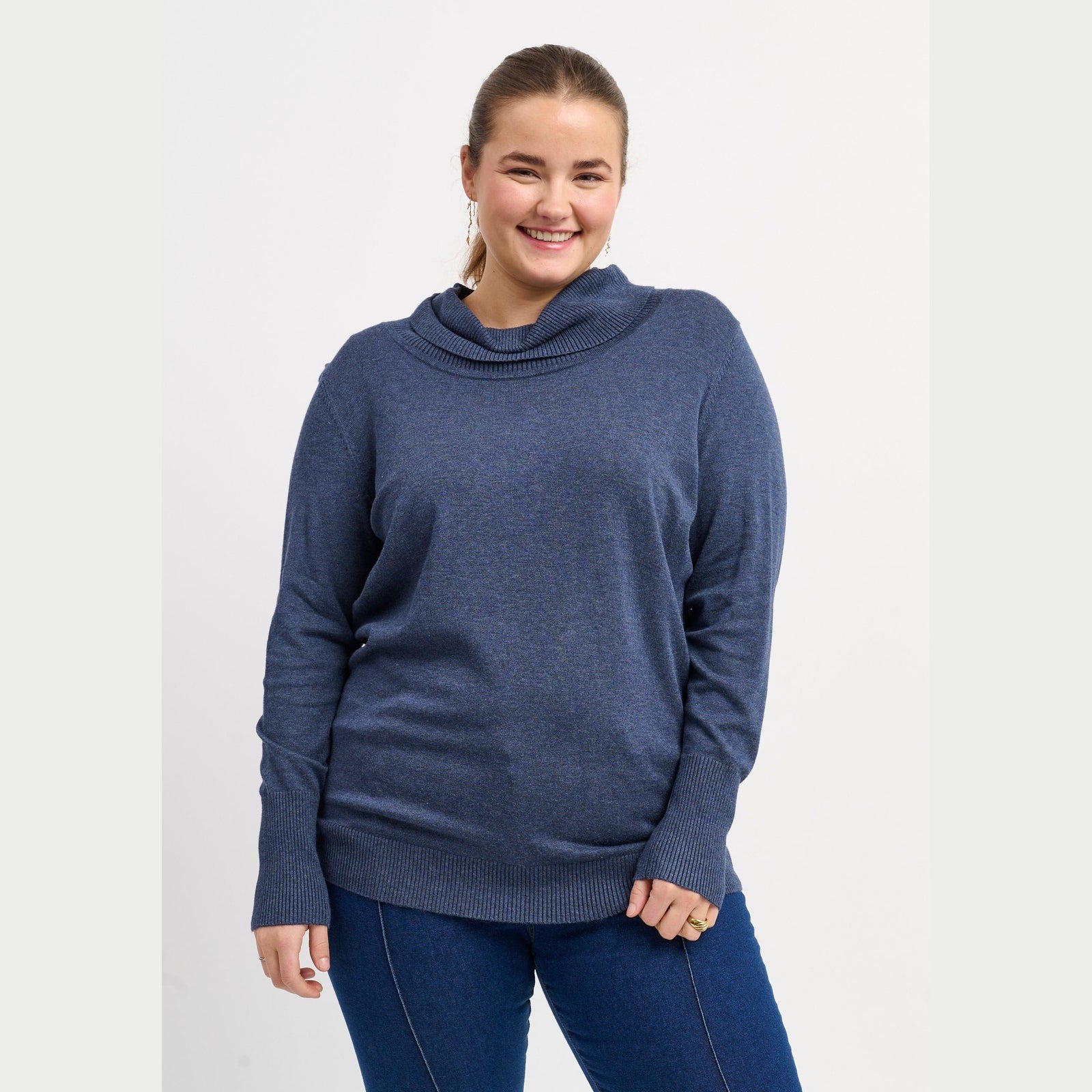 Adia ADDanna Knit Pullover 5650 blue melange