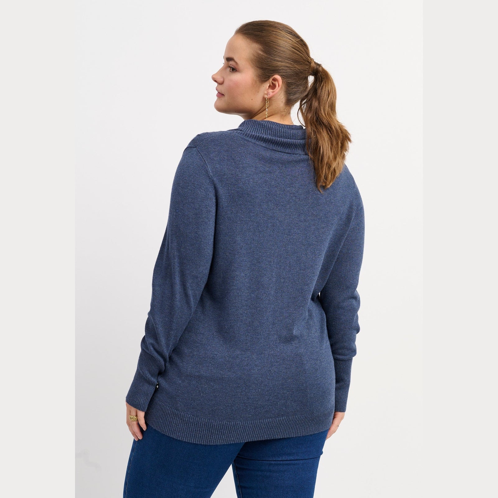 Adia ADDanna Knit Pullover 5650 blue melange