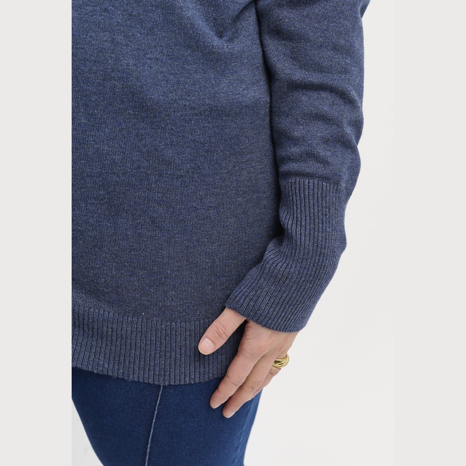 Adia ADDanna Knit Pullover 5650 blue melange