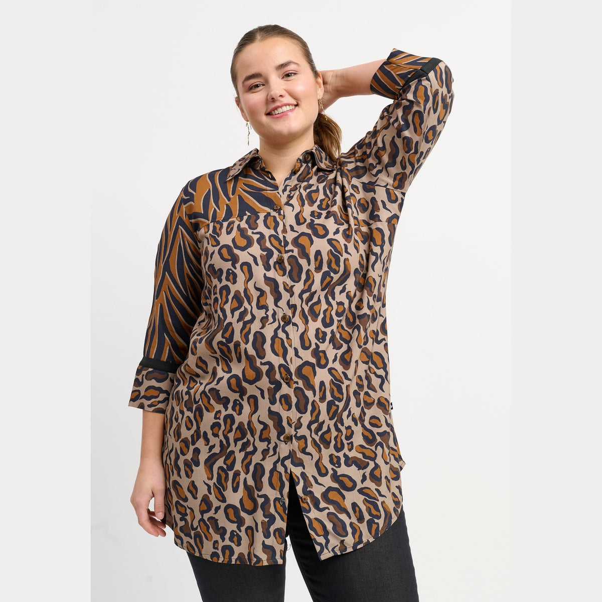 Adia ADDelsa Skjortebluser 1700 Chocolate Brown