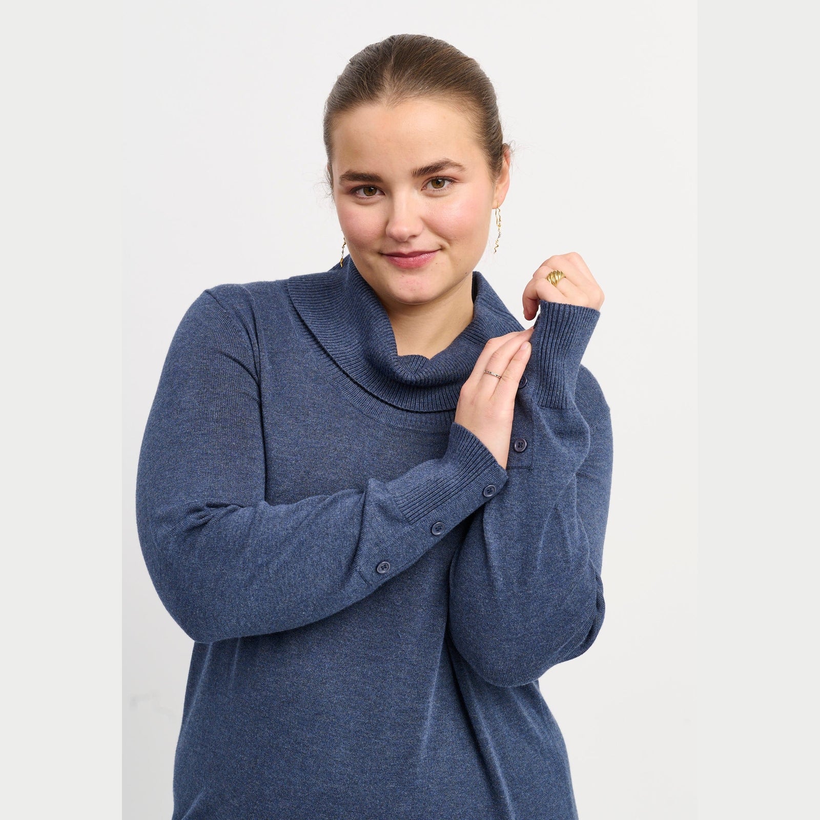 Adia ADDorota Knit Dress 5650 blue melange