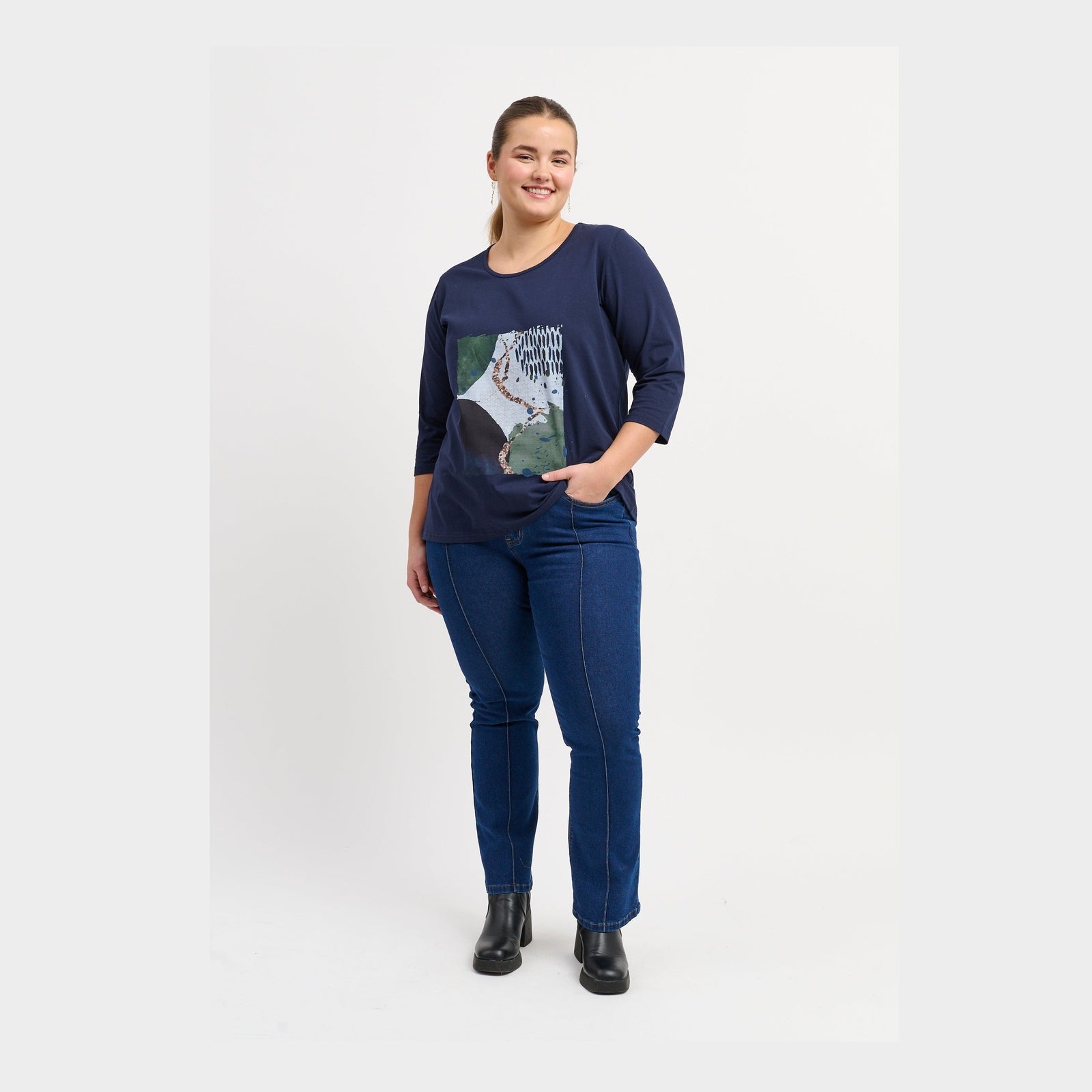 Adia ADDorrit T-Shirt 5999 NAVY BLUE