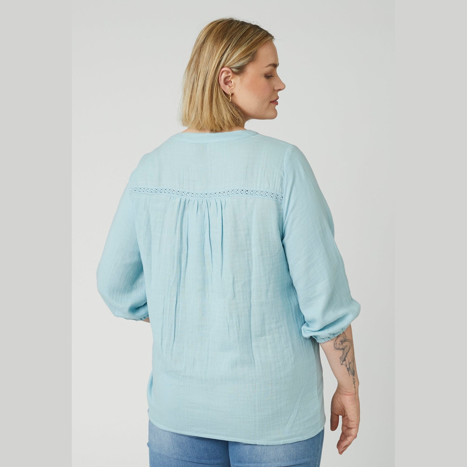 Adia ADFarina Skjortebluser 5000 LIGHT BLUE