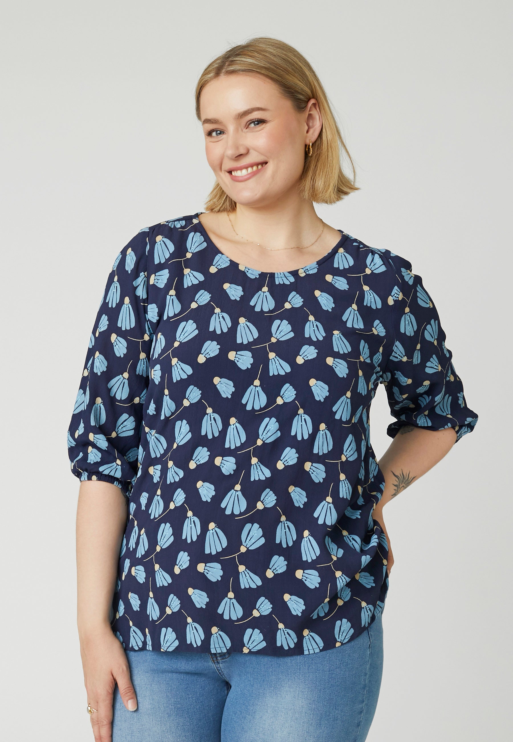 Adia ADFilipa Bluser 5999 NAVY BLUE