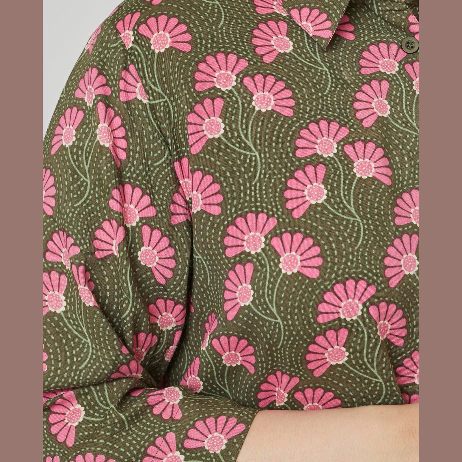 Adia ADFlavia Skjortebluser 3506 Khaki Green
