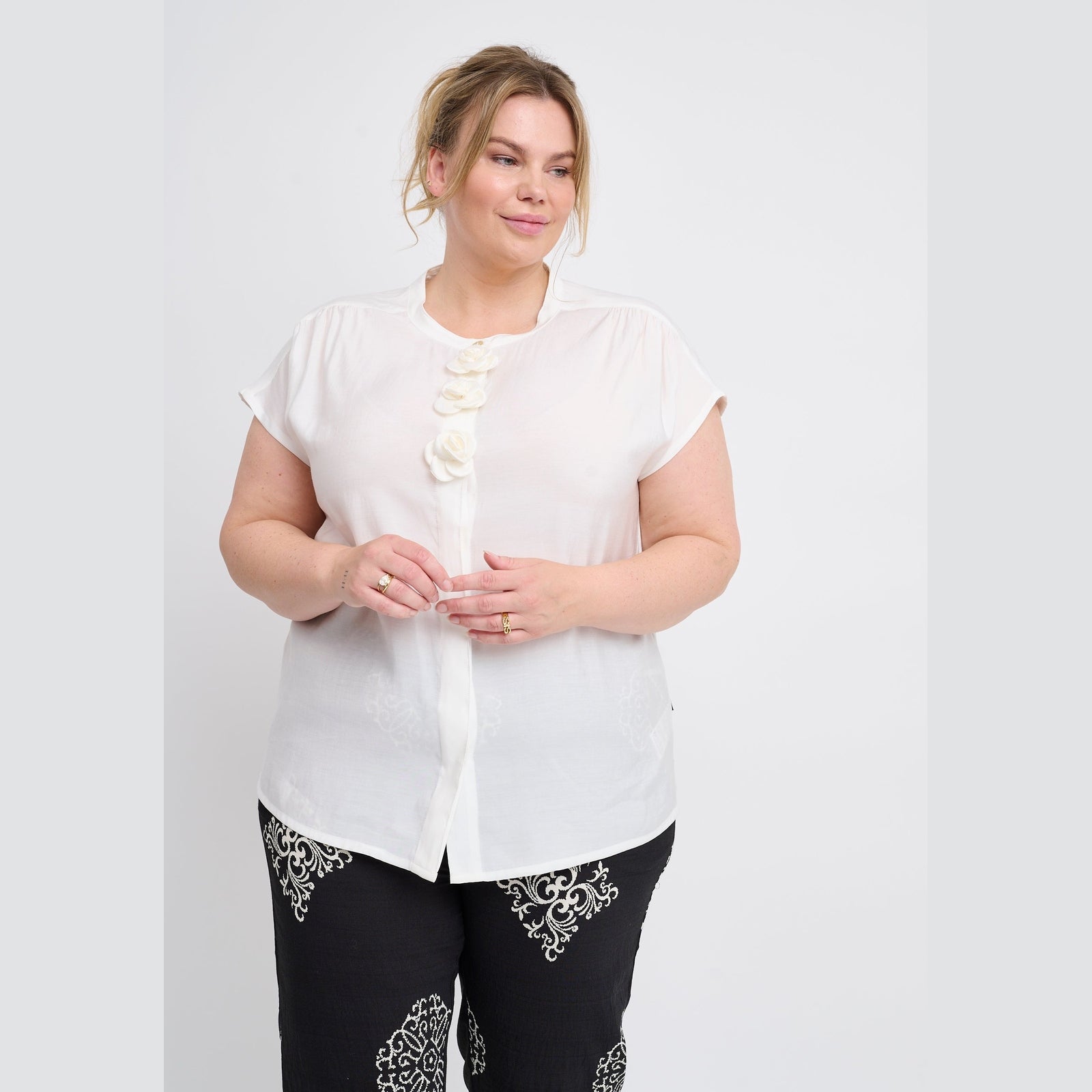 Adia ADFloria Skjortebluser 9000 WHITE