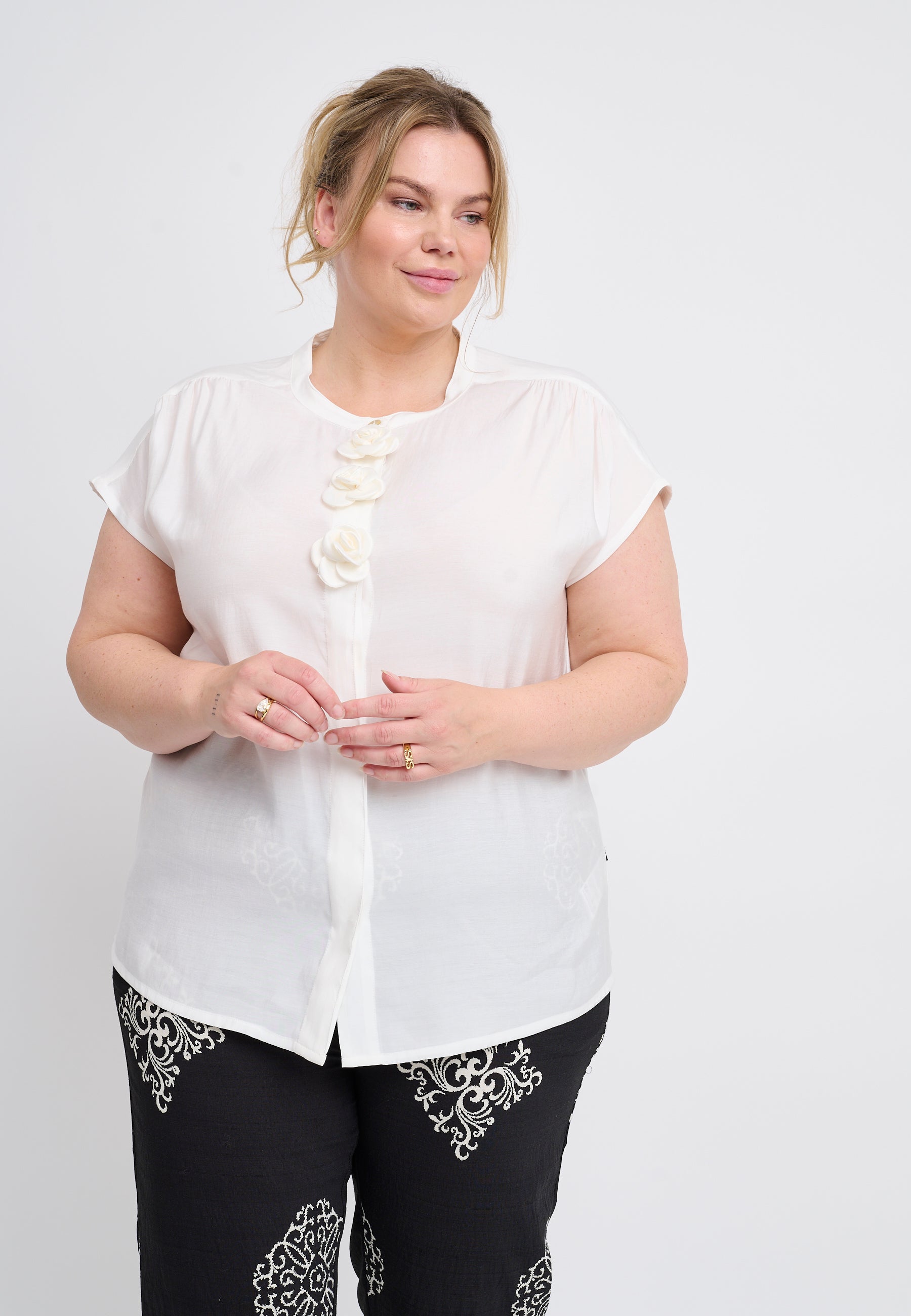 Adia ADFloria Skjortebluser 9000 WHITE