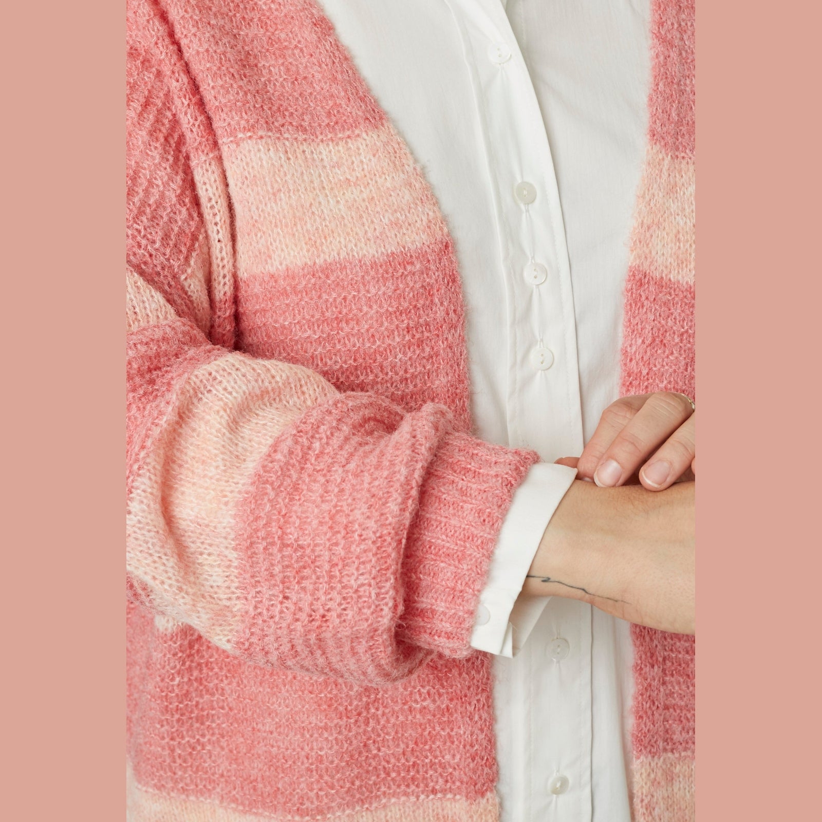 Adia ADFrejdis Knit Cardigan 6500 PINK