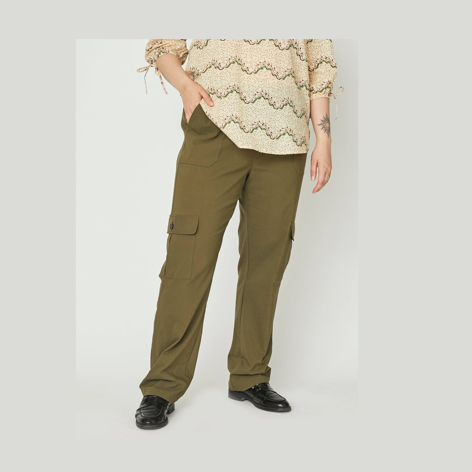 Adia ADFria Bukser 3506 Khaki Green