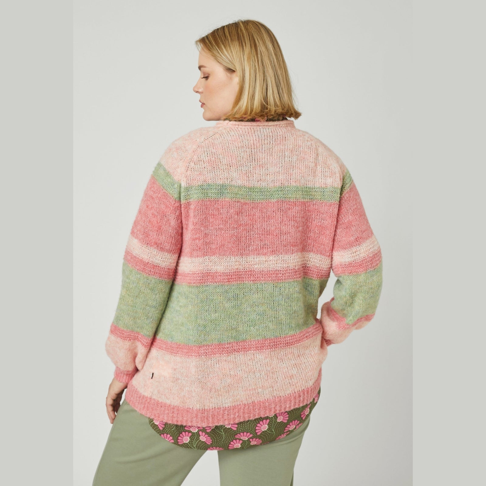 Adia ADFridborg Knit Pullover 3506 Khaki Green