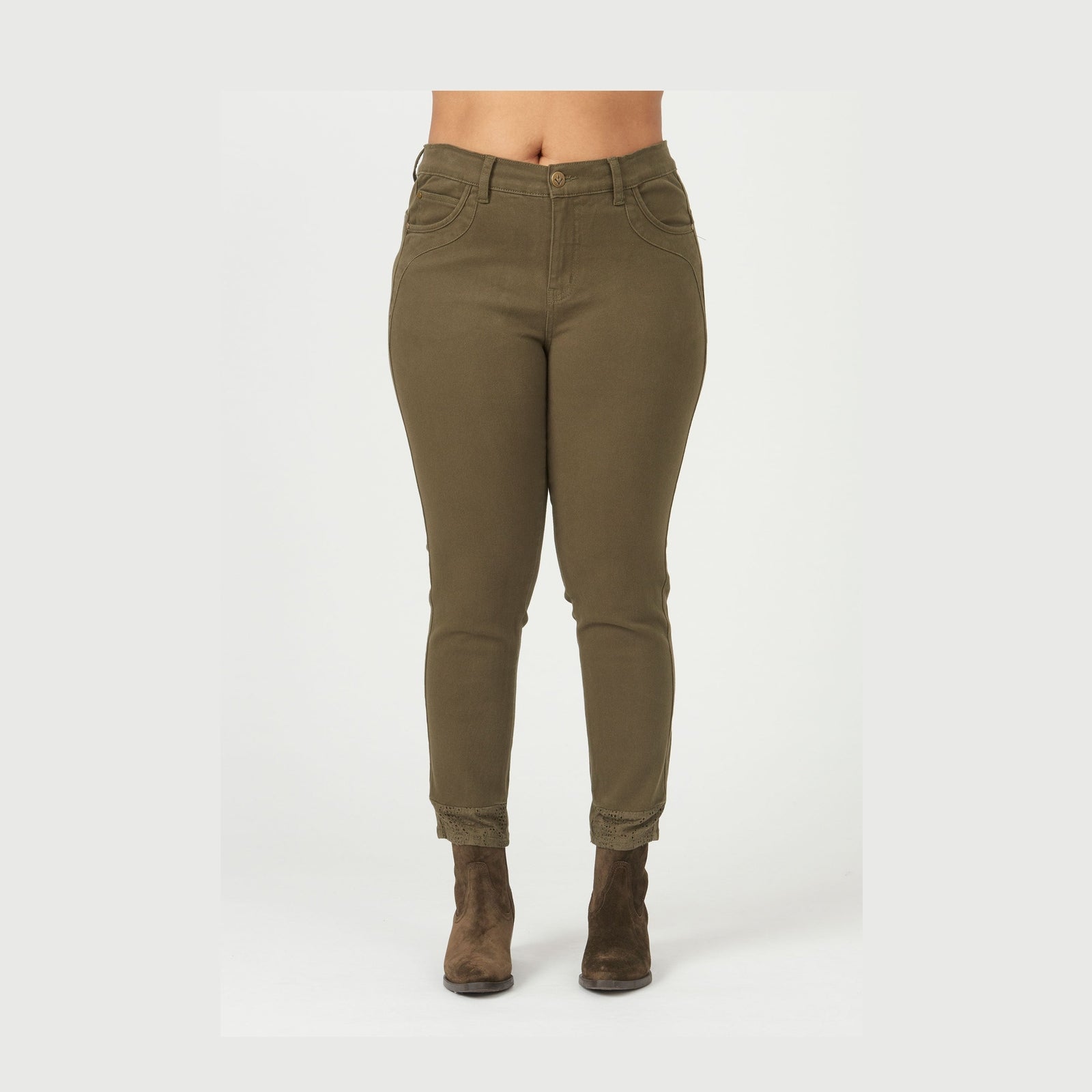 Adia ADJeans Milan 7/8 Jeans 5630 Dark Olive