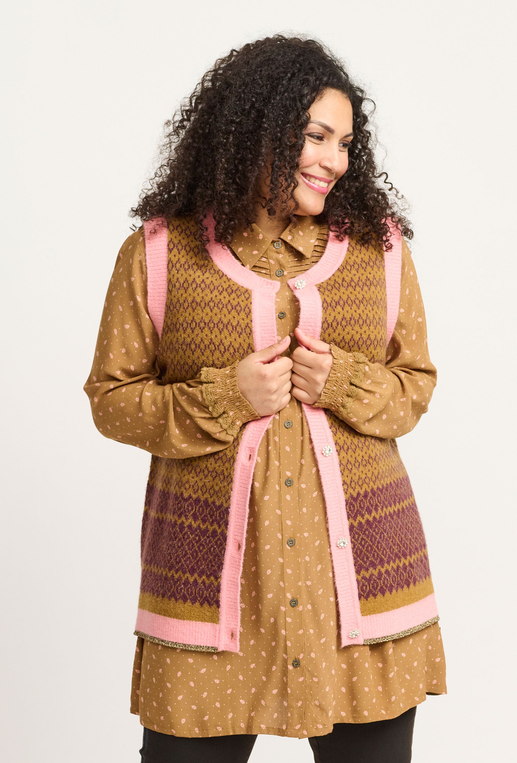Adia ADMaxie Knit Cardigan 3380 Bronze Brown
