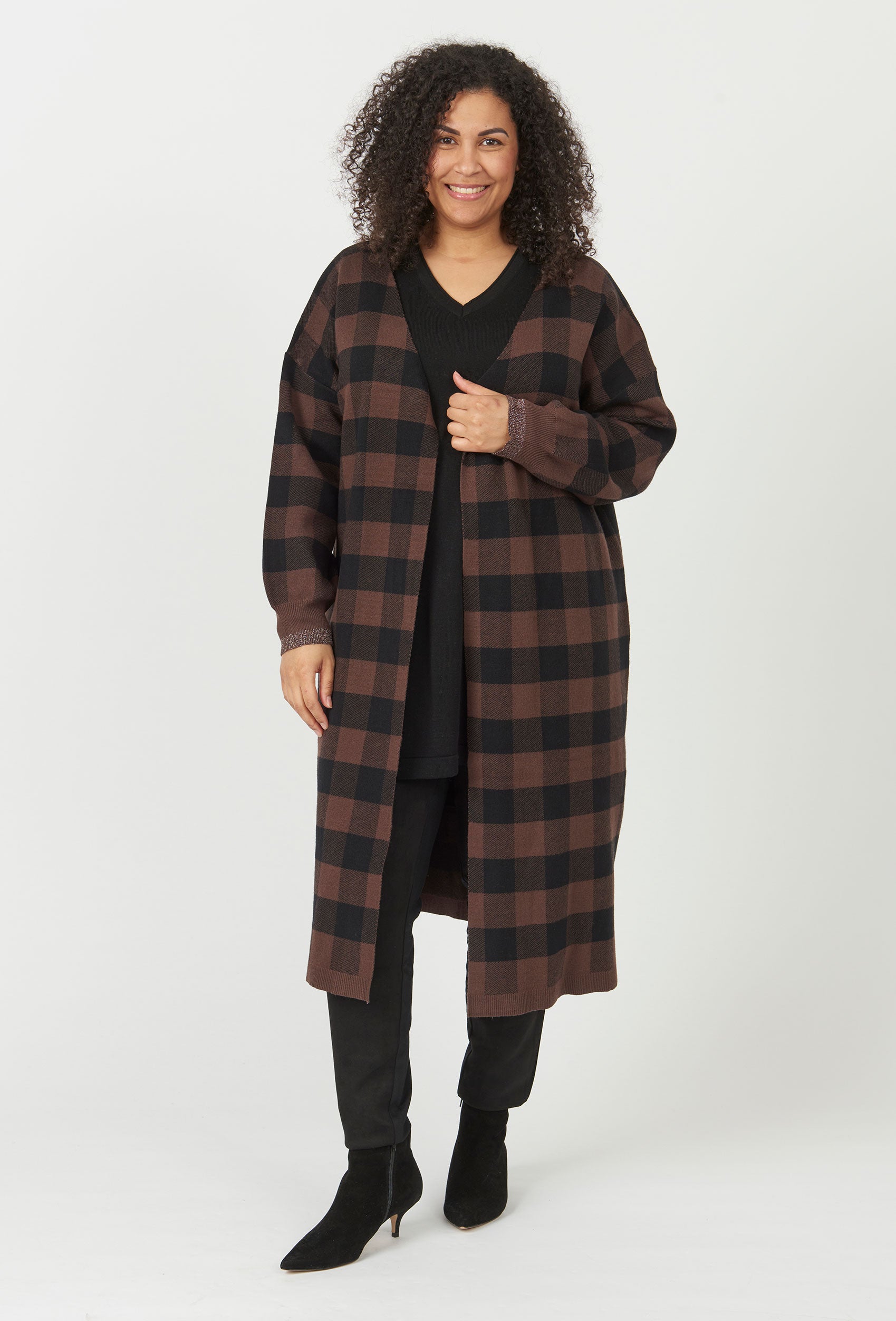 Adia ADNiana Knit Cardigan 3381 Brown