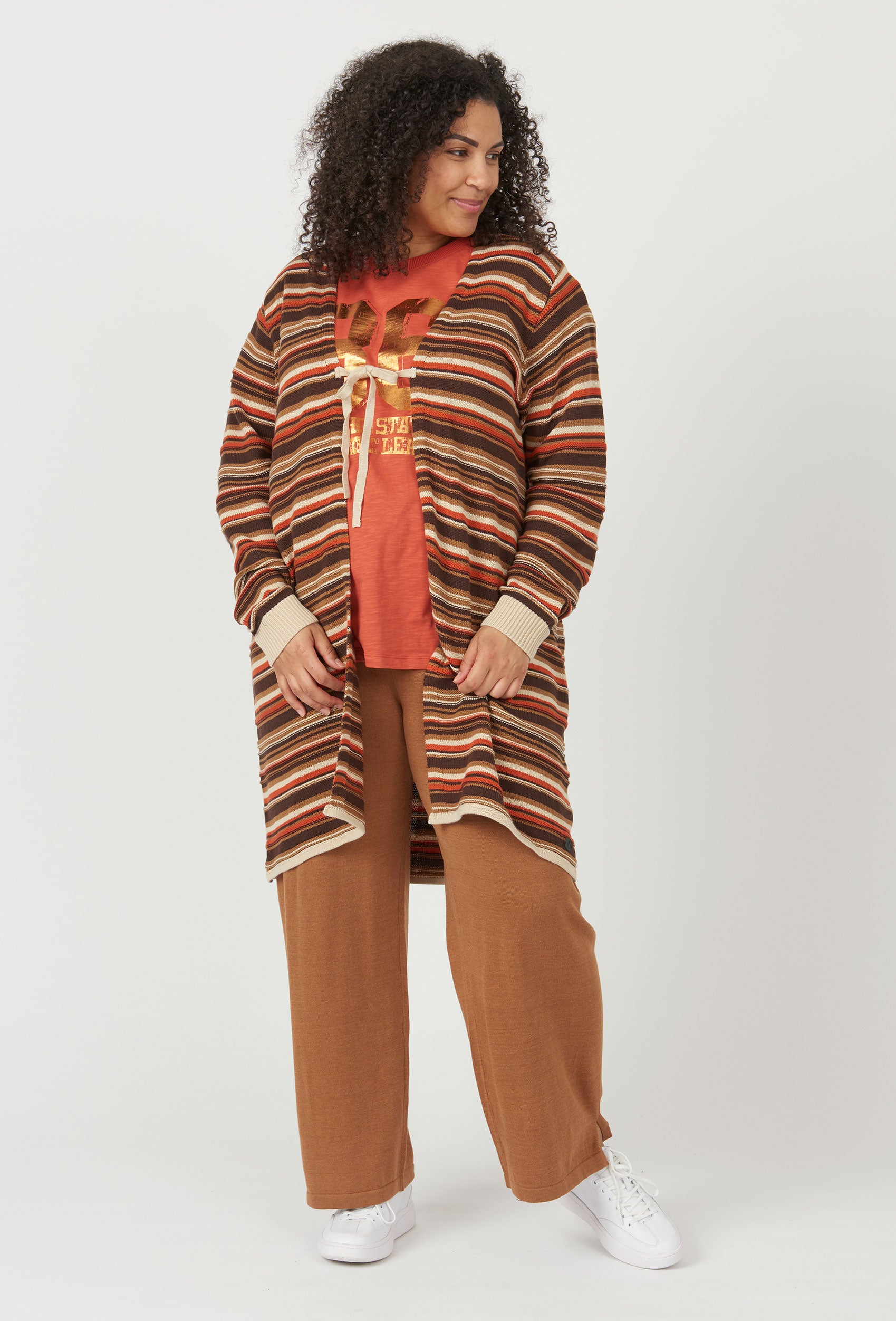 Adia ADNikie Knit Cardigan 3381 Brown