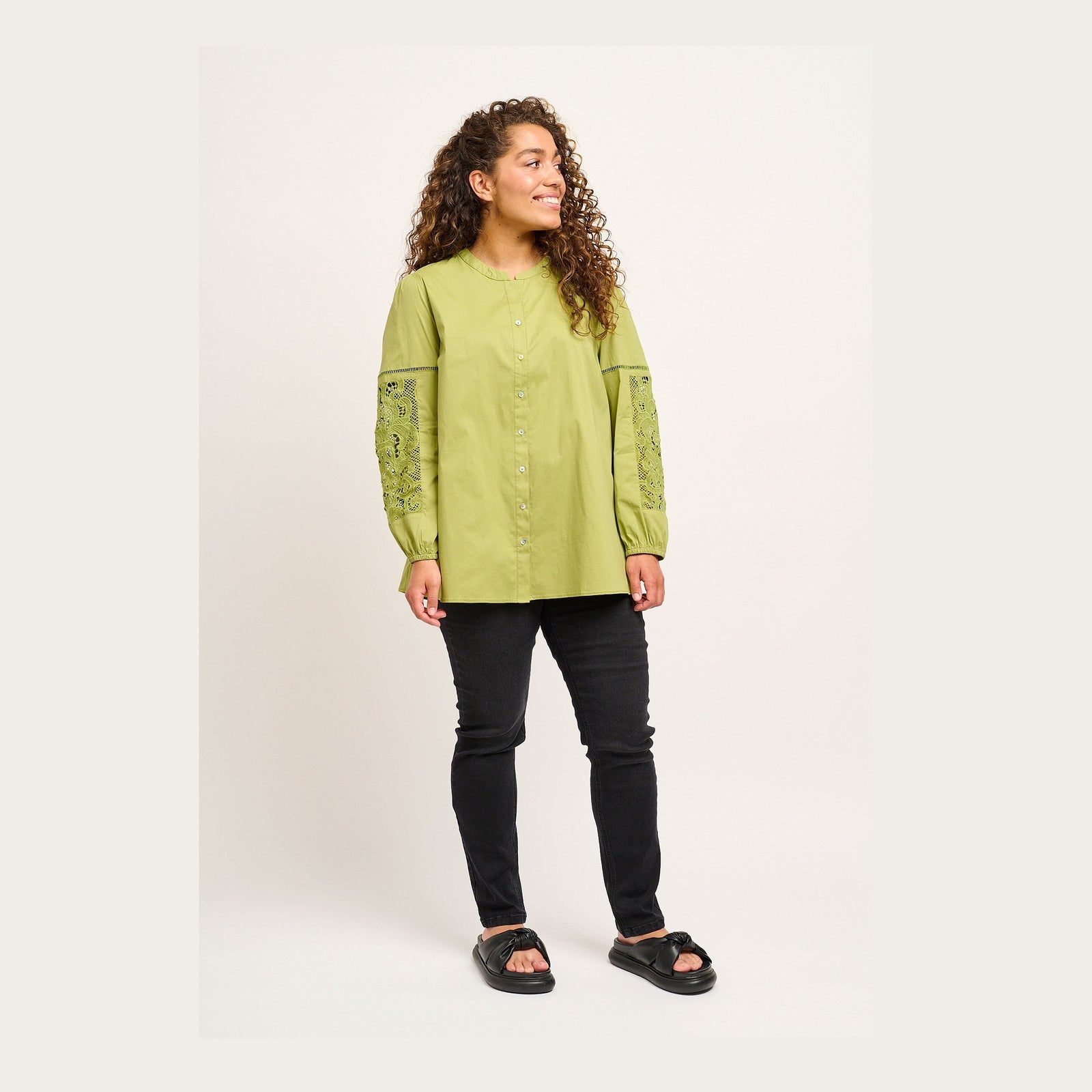 Adia ADSharon Skjortebluser 5633 Spinach Green