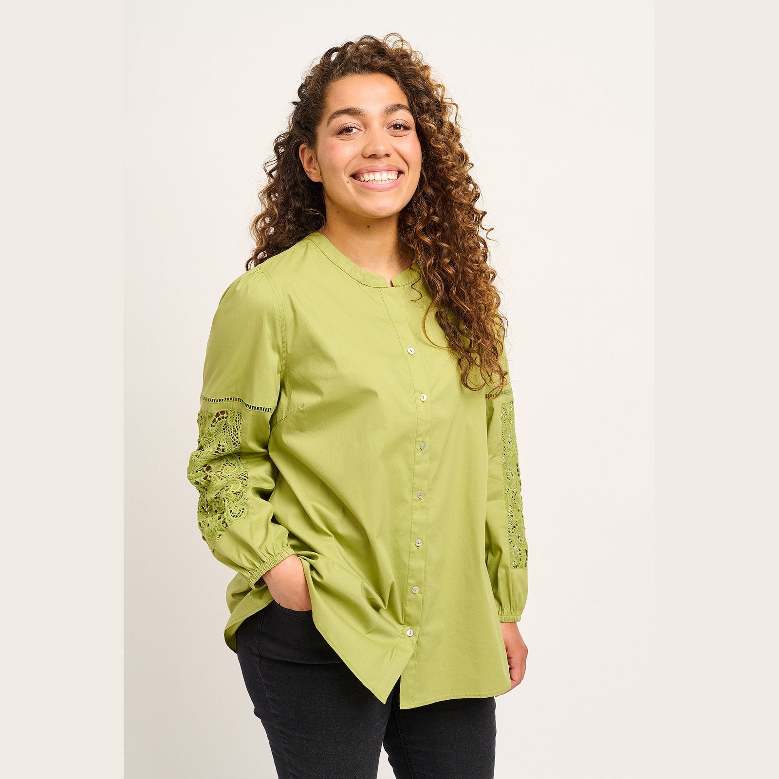 Adia ADSharon Skjortebluser 5633 Spinach Green