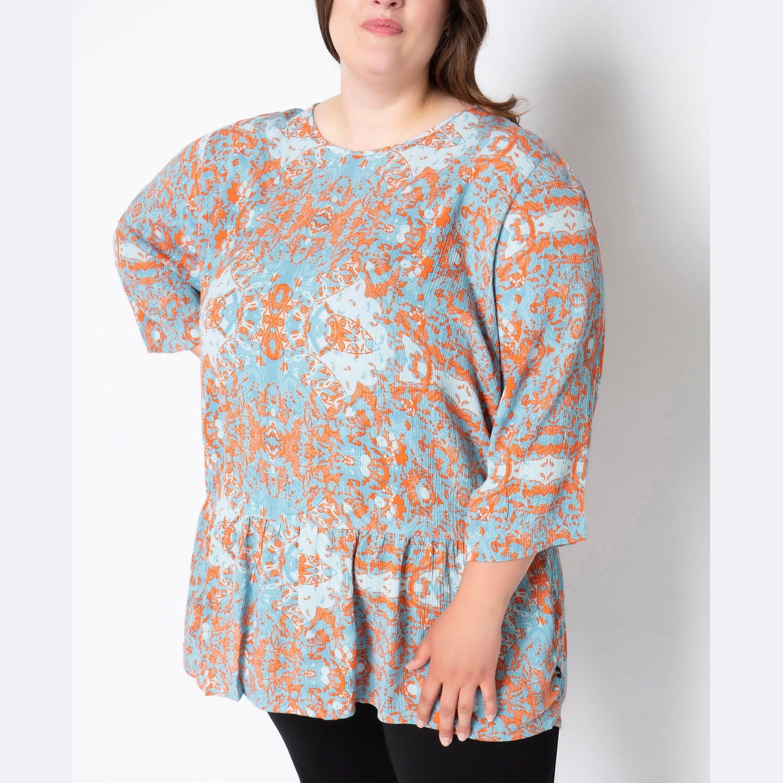 Adia ADSille Bluser 4724 Dolphin Blue