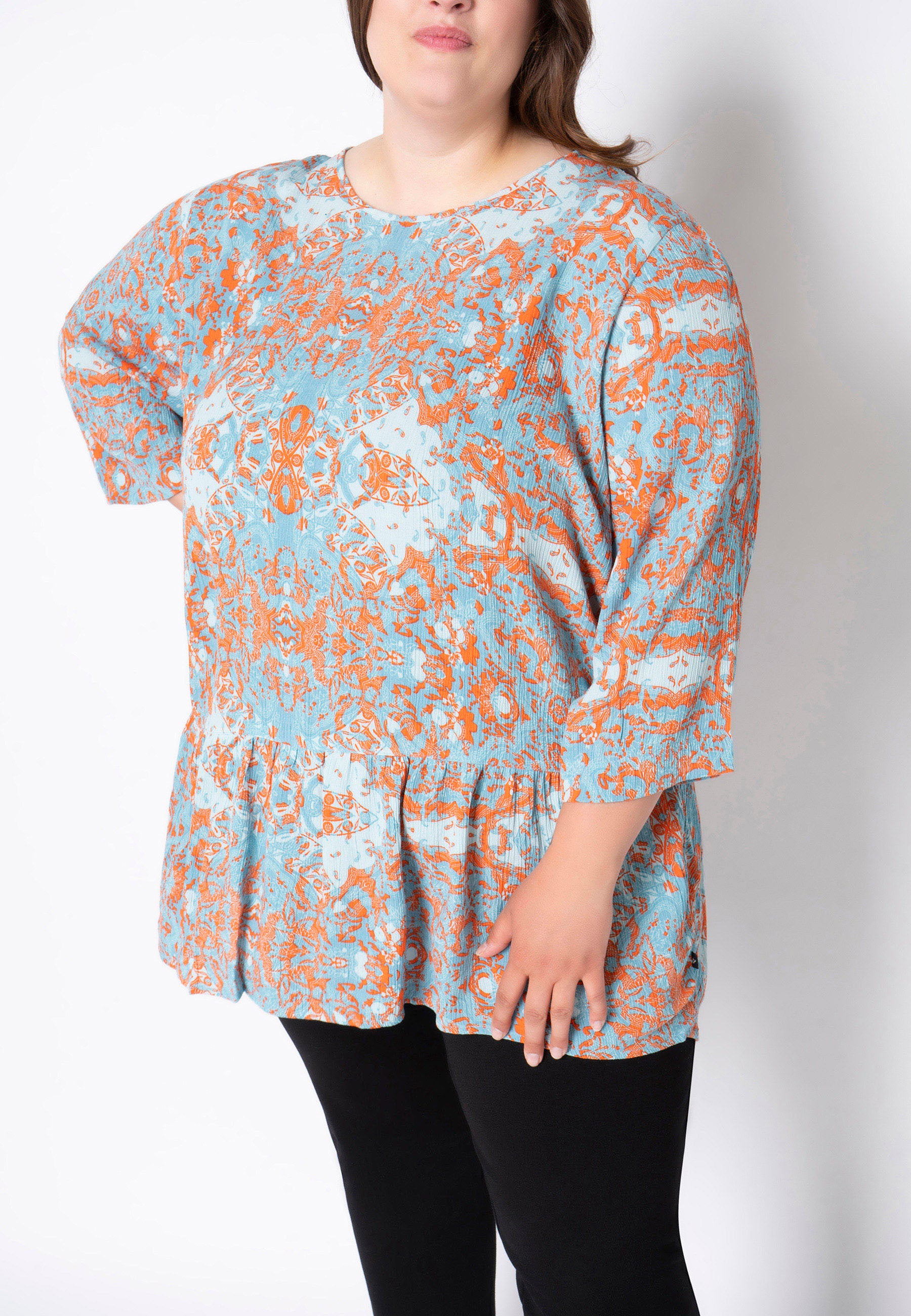 Adia ADSille Bluser 4724 Dolphin Blue